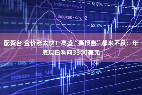 配资台 金价涨太快！高盛“撕报告”都来不及：年底现已看向3300美元